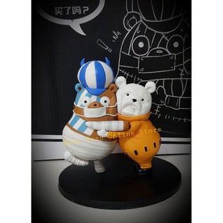 🧡💙 Limited Komachi &amp; Bepo One Piece by All Joker Studio 💙🧡 โมเดลเรซิ่น งานปั้น หมีคุมาชี่ และ เบโปะ วันพีซ 🧡💙 คุมะชี่