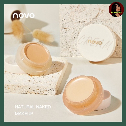 Novo Cream Concealer คอนซีลเลอร์เนื้อครีม ตลับน่ารัก พกพาง่าย ติดทนยาวนาน เนื้อเนียน (SM. #5543)
