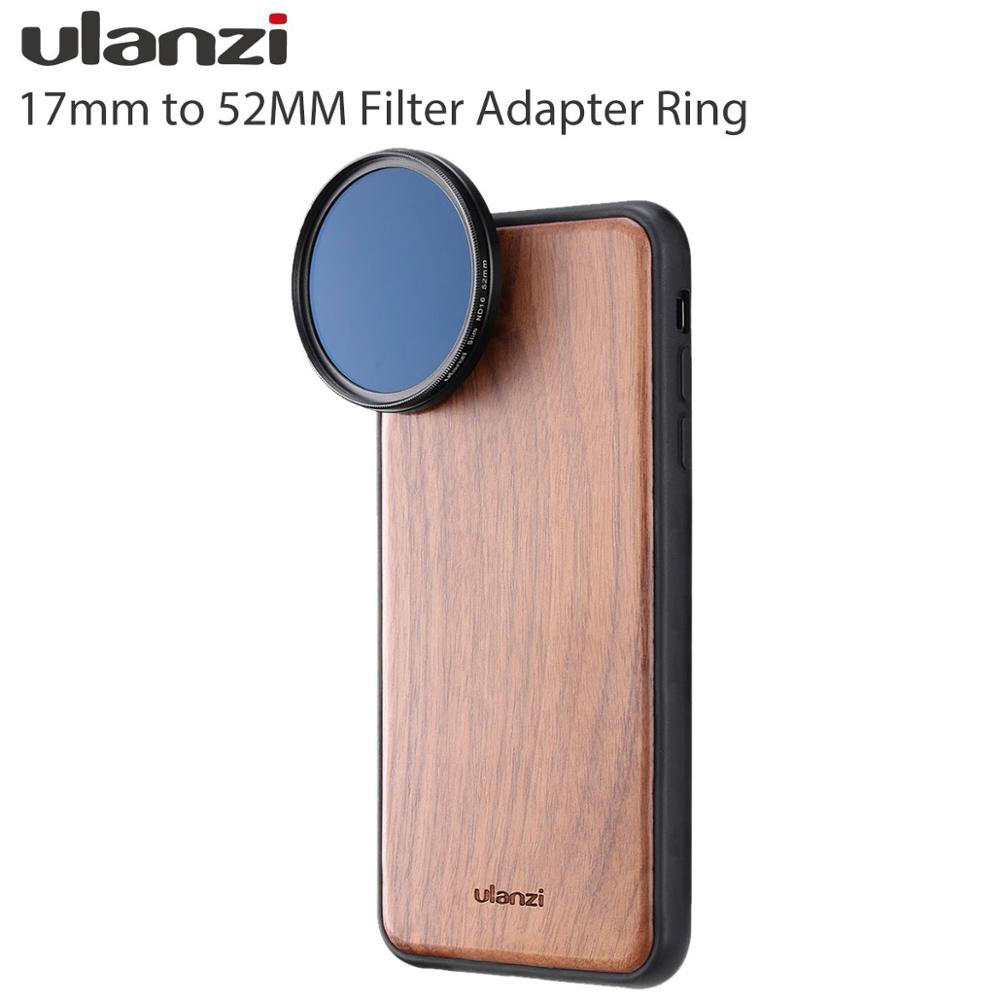 Ulanzi Universal 17 มม.ถึง 52 มม.37 มม.ถึง 17 มม.โทรศัพท์กล้องเลนส์กรองอะแดปเตอร์แหวนวิดีโอ Rig เลนส์สําหรับ