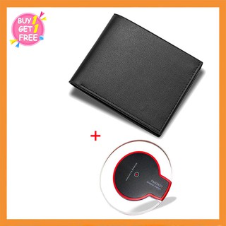 [Wireless Charger] 10W Qi Wireless Charger   Fast Charging Pad for Phone with free men simple wallet