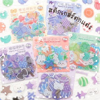 [พร้อมส่ง] สติกเกอร์ตกแต่งลายโบว์ 60 ชิ้น