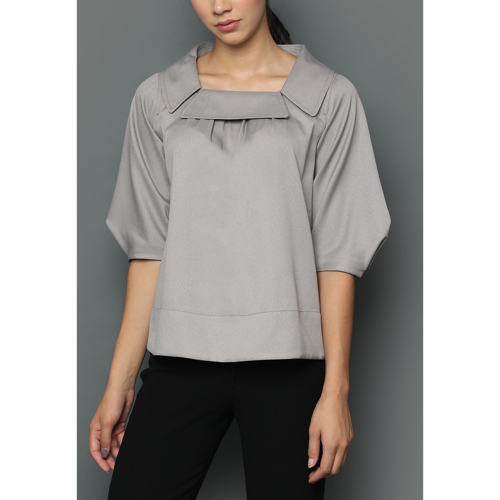 Vesperine Tomiko Taupe Blouse 1237