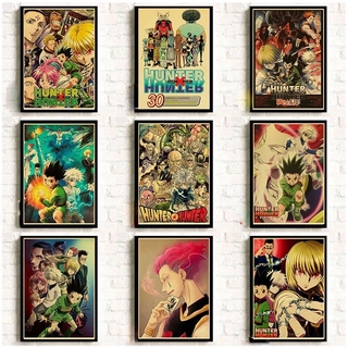 โปสเตอร์ ลายอนิเมะ Hunter x Hunter สไตล์ญี่ปุ่น สําหรับตกแต่งบ้าน