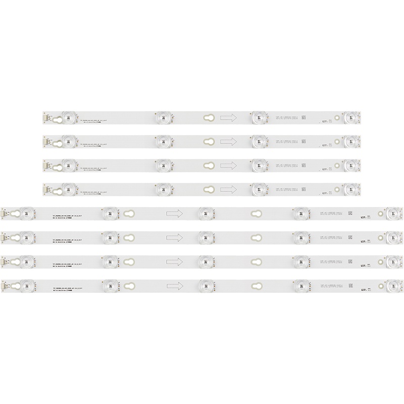 แถบไฟแบ็คไลท์ทีวี LCD LCD TCL LED55S6200 LED55S6000 LED55S6201 LED55S6202 55P62US D55A620U L55E5800A-UP L55P2-UD 55D2900 8 ชิ้น ต่อชุด