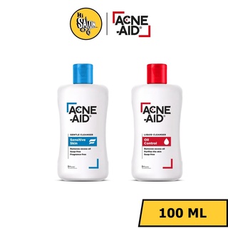 Acne Aid Liquid / gentle Cleanser แอคเน่ เอจ ลิควิด เจนเทิล คลีนเซอร์ 100มล. แพคเกจใหม่