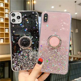 Ring Holder Case เคส Samsung M10 M20 A51 A71 A7 2018 J6 S8 S9 S10 Plus Starry Sky