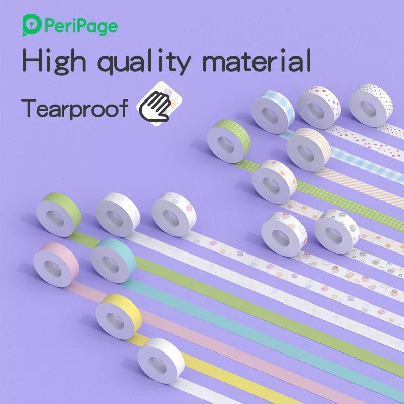 Peripage กระดาษสติ๊กเกอร์ Peripage รุ่น L1 plus สติ๊กเกอร์เเท้ ราคาต่าม้วน