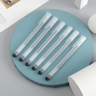 Muji Style Frosted 0.5 Syringe ปากกาเจลคาร์บอน สีดํา แดง น้ําเงิน สําหรับนักเรียน สํานักงาน