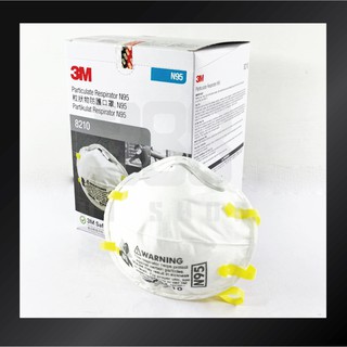 3M หน้ากาก N95 คล้องศรีษะ รุ่น8210  *ของแท้100%*1กล่องมี20ชิ้น