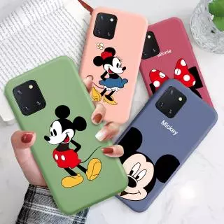 Samsung Galaxy Note 20 Ultra 10 9 8 Plus Pro 5G Lite note10 not สำหรับ เคสซิลิโคน Liquid Silicone Phone Case Soft Casing การ์ตูน Mickey Minnie Mouse Couple Disney เคสโทรศัพท์ เคสมือถือ เคสนิ่ม