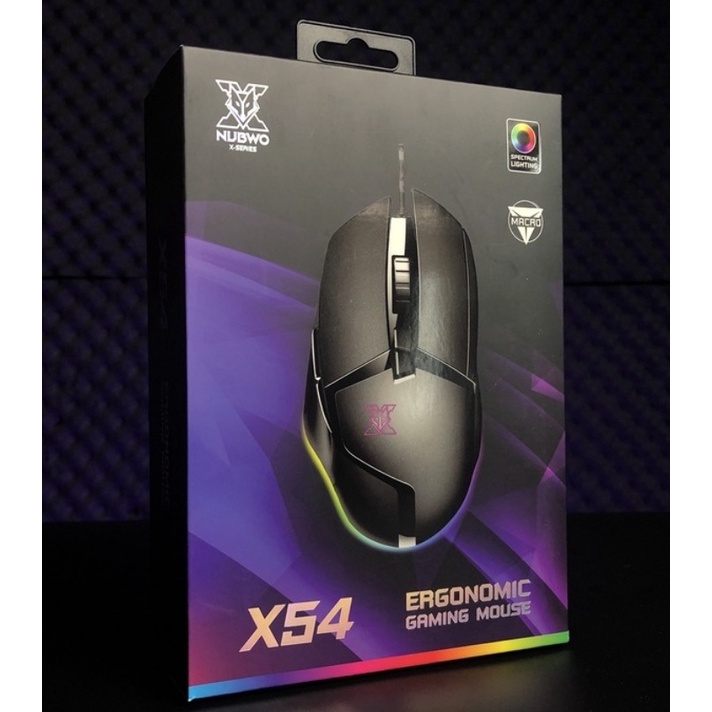 เมาส์เกมมิ่ง Mouse Gaming Macro Nubwo X54S ochS