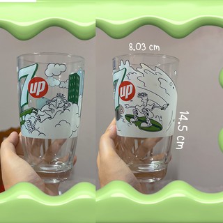 แก้วใส 👉7up 🧚‍♀️แก้วใส่เครื่องดื่มไซส์ใหญ่ อย่างหนา