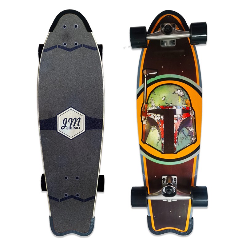Land Maple Surfboard Unique Cruiser Board surf Skateboard surfskate wooden Skateboard
