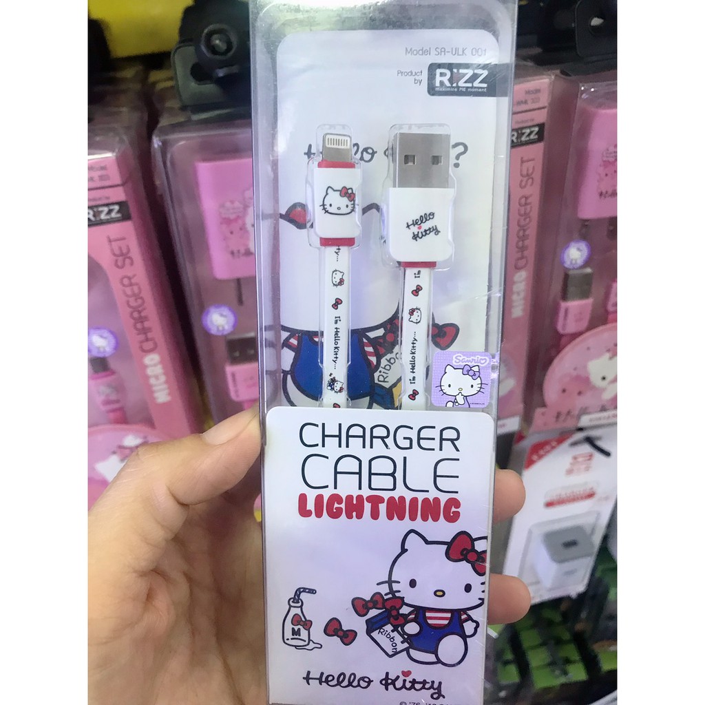 สายชาร์จไอโฟน Rizz(ริซ) สายชาร์จ kitty Lightning Cable สำหรับ iPhone