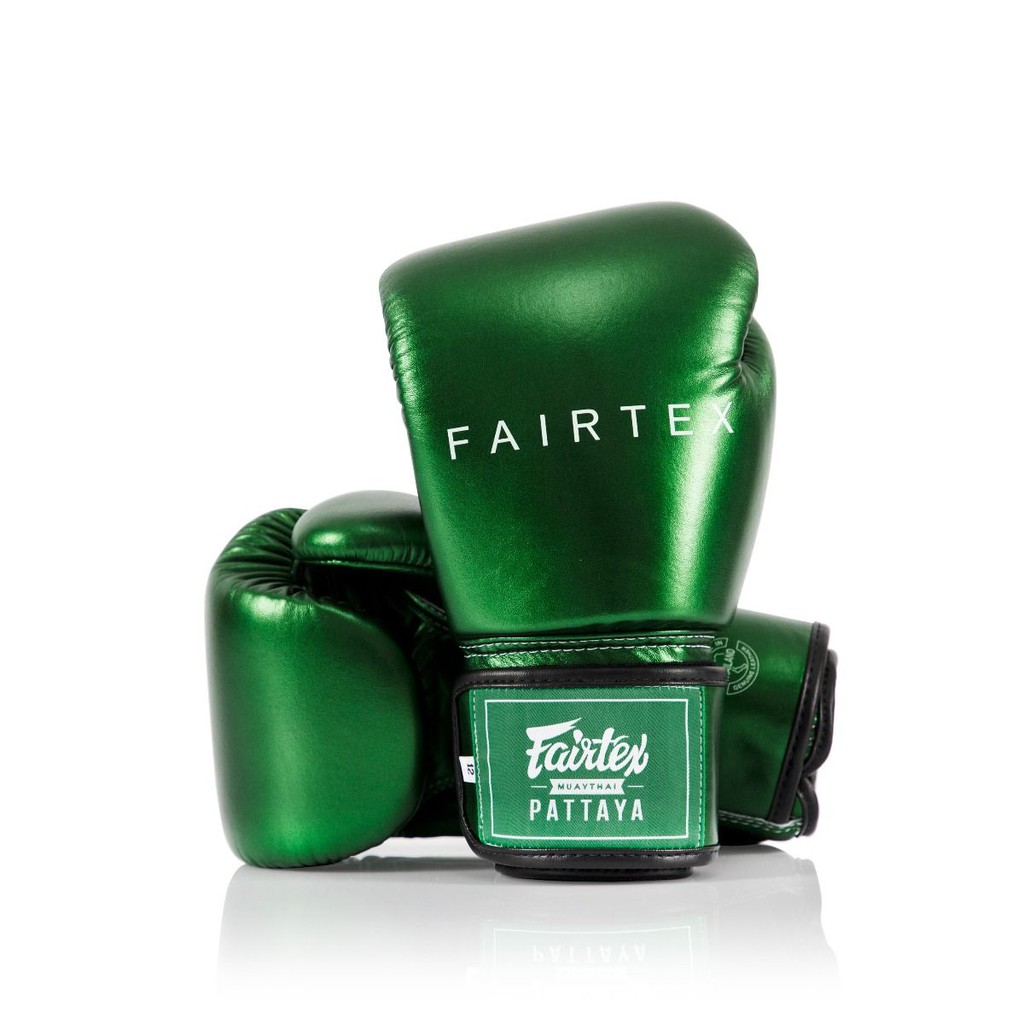 Fairtex [NEW] Arrivals BGV22 Metallic Boxing Gloves GREEN สีเขียว