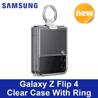 SAMSUNG EF-OF721 Galaxy Z Flip 4 Clear Case with Ring Korea
