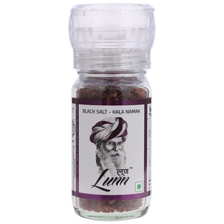 ลุนน์ เกลือดำ เม็ดหยาบ แบบขวดบด 100 กรัม - Lunn Black Salt Grinder jar 100g