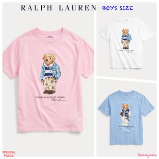 RALPH LAUREN BEAR COTTON TEE ( BOYS SIZE 8-20 YEARS )