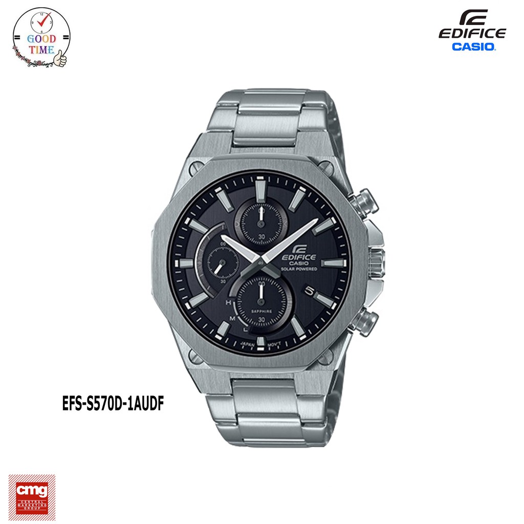 Casio Edifice แท้ ประกัน CMG นาฬิกาข้อมือผู้ชาย รุ่น EFS-S570D-1AUDF (สินค้าใหม่ ของแท้ มีใบรับประกัน CMG)