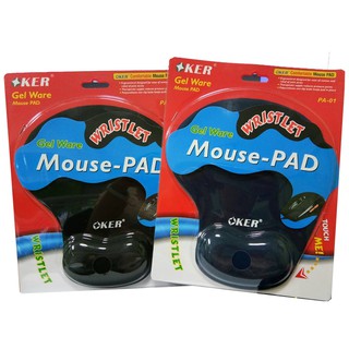 Oker PA-01 Mouse Pad แผ่นรองเม้าส์ (สีดำ)