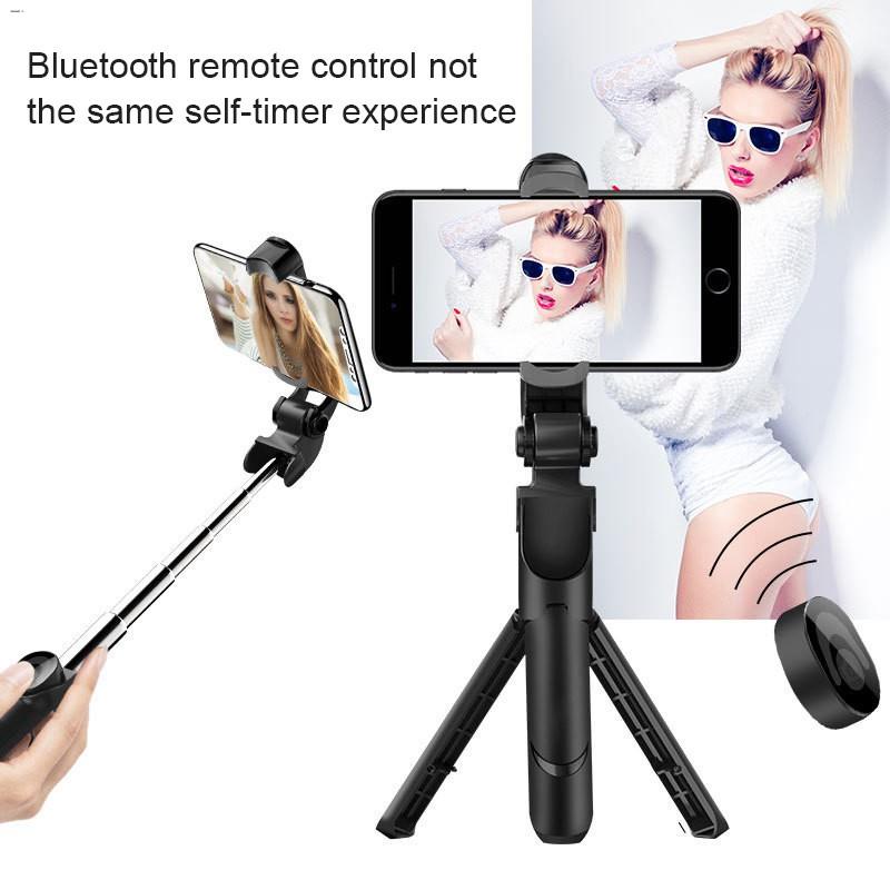 Mini Foldable Tripod 2 in 1 Monopod Bluetooth Control Selfie Stick