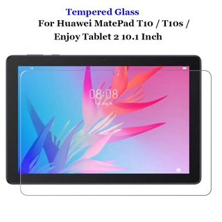 For Huawei MatePad T10 AGR-L09 / T10s T10s AGS3-W09 / Enjoy Tablet 2 Clear Tempered Glass 9H 2.5D Ultra Thin Tablet Front Screen Protector Explosion-proof Protective Film Toughened Guard