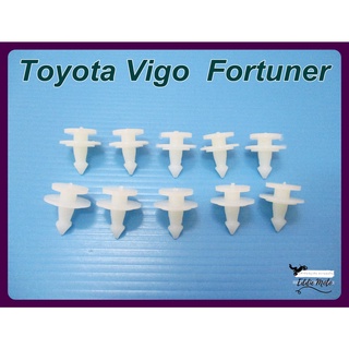 TOYOTA VIGO FORTUNER WHEEL LOCKING CLIP SET (10 PCS.) "WHITE"  // กิ๊บล็อคโป่งล้อ สีขาว (10 ตัว) คุณภาพดีเยี่ยม