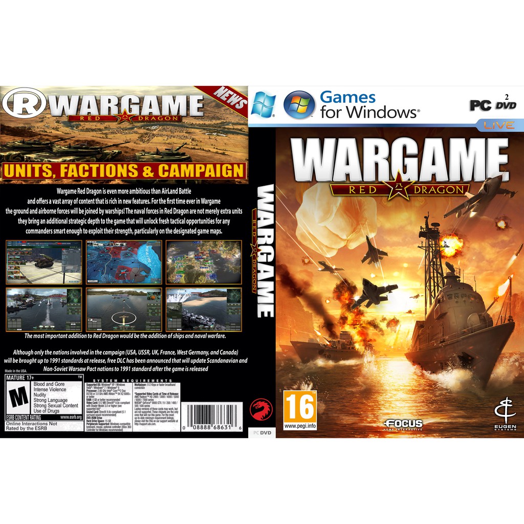 Wargame: เกมพีซีมังกรแดง [ออฟไลน์]