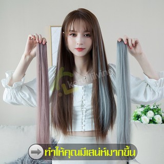 Hairpiece ผมปลอม ช่อผมไฮไลท์ แฮร์พีชผมปลอม กิ๊ฟท์ต่อผม แฮร์พีชไฮไลท์ กิ๊บติดผม ช่อไฮไลท์หลากสี