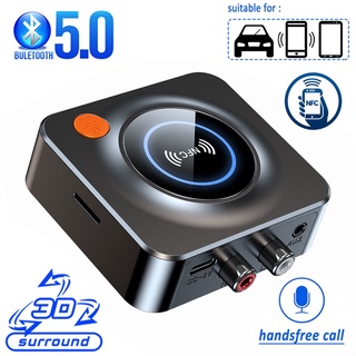 2022 NFC Bluetooth 5.1 Audio Receiver 3.5mm AUX RCA Stereo Music Wireless Adapter for Speaker Car Kit TF Card Playback