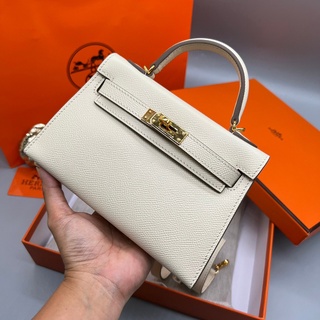 กระเป๋า Hermes   size 19cm ออริหนังแท้สวยมาก