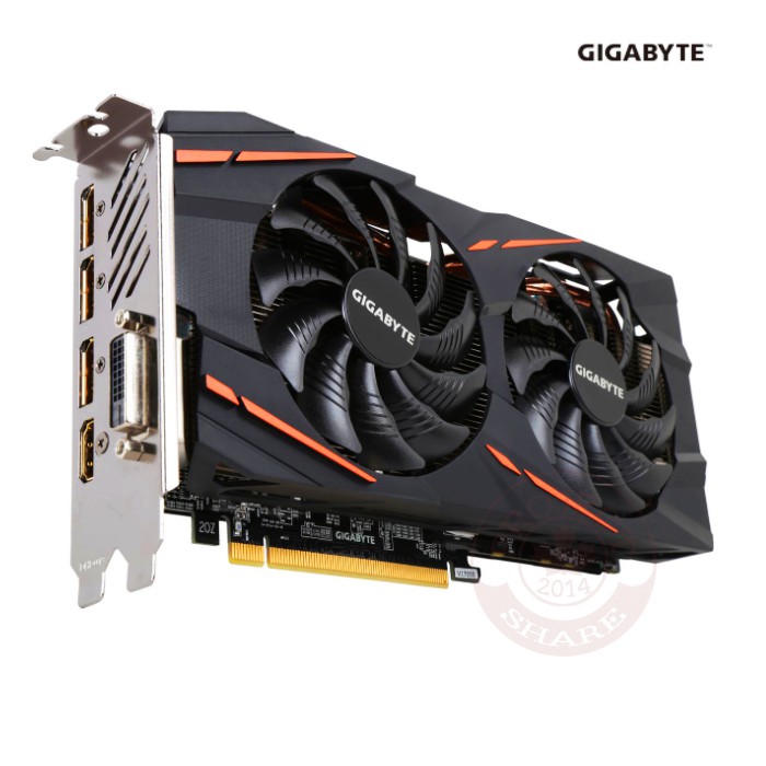 การ์ดแสดงผลคุณภาพสูง Gigabyte Radeon RX 580 Gaming 8GB GDDR5 CrossFireX DirectX 12 PCIe x16 (สีดำ)