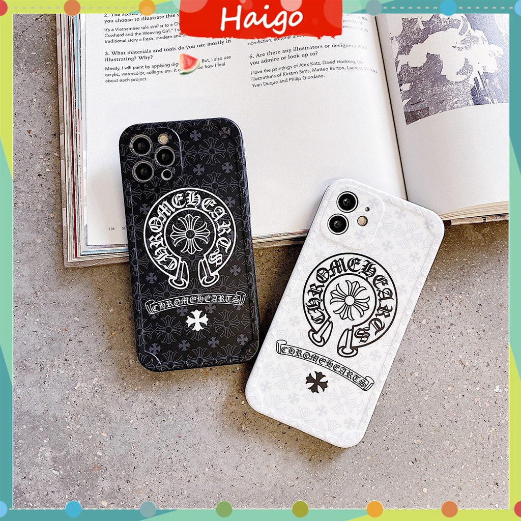 Hard IMD เคสโทรศัพท์พลาสติกแฟชั่น CHR0MEHEARTS เหมาะสําหรับ iPhone15 14 13 12 Mini 11 PRO MAX 6/6s 7