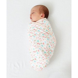 Mothercare Swaddling Blanket - pink ผ้าห่อตัวลายดอกไม้