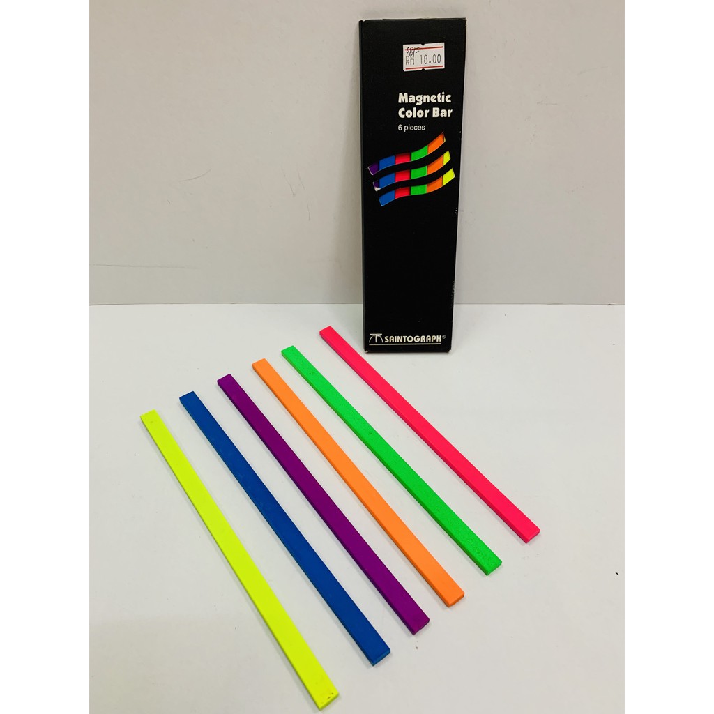 MAGNATIC FLOORESCENT COLOUR BAR 6PIECES