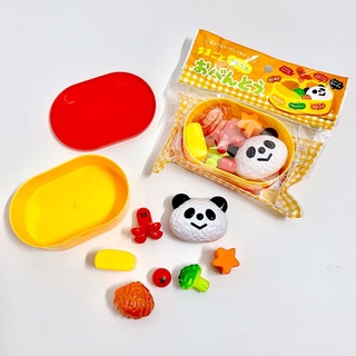 สินค้าใหม่ ชุดกล่องอาหารกลางวัน ลายแพนด้า ข้าวปั้นน่ารัก ขนาดเล็ก ของเล่นบ้านตุ๊กตา สําหรับเด็กผู้ชาย และเด็กผู้หญิง