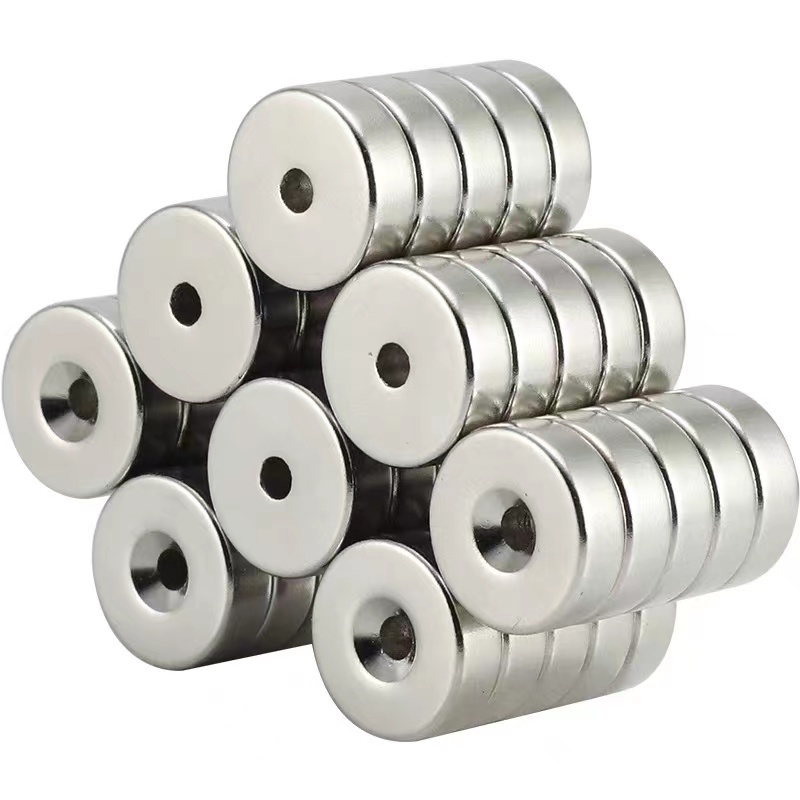1ชิ้น แม่เหล็กแรงสูง 20x5รู6มิล , 20x4รู5มิล , 20x3รู4 มิล,20x3รู10มิล แม่เหล็ก กลมแบน มีรู Neodymium magnet ขนาด 20 mm.
