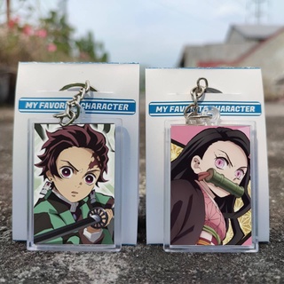 Gantungan พวงกุญแจ ลายการ์ตูนอนิเมะ Demon Slayer Ganci Kimetsu no Yaiba Nezuko Tanjirou Zenitsu Inosuke Giyuu Shinobu Rengoku