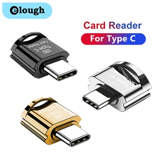 Elough OTG Type C Micro เป็น SD TF USB C เป็นการ์ดรีดเดอร์ TF OTG แปลง