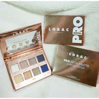 LORAC PRO Metal (Eye Shadow Palette) in Rose Gold โทนสีหรูหรา ขนาดพอเหมาะ สินค้านำเข้าจากจีu