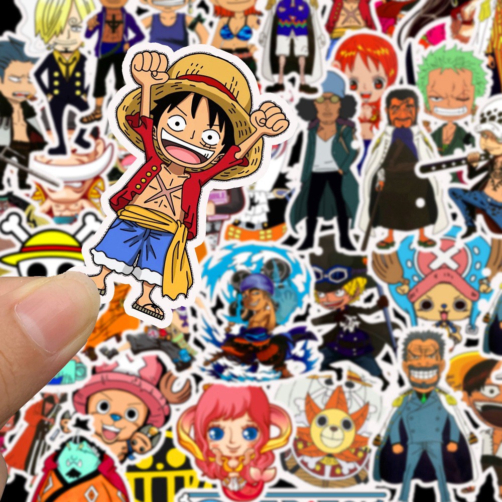 สต กเกอร ลายการ ต น One Piece 50 ช น Shopee Thailand