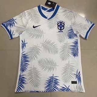 เสื้อกีฬาแขนสั้น ลายทีมชาติฟุตบอล Brazil 22-23 ทีมเยือน คุณภาพสูง ไซซ์ S-XXL