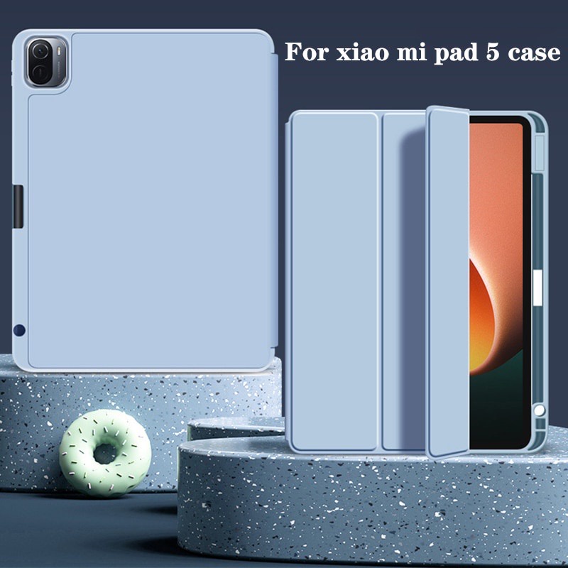 เคสฝาพับ สำหรับ Xiaomi Pad 5/5 Pro 5G 11นิ้ว เคสแท็บเล็ต มีช่องใส่ปากกา เคสป้องกันกันกระแทก