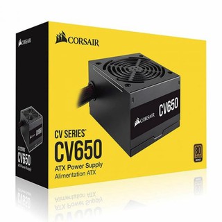 พาวเวอร์ซับพลาย PSU (80+ Bronze) CORSAIR CV650 650W. ประกัน 3 ปี