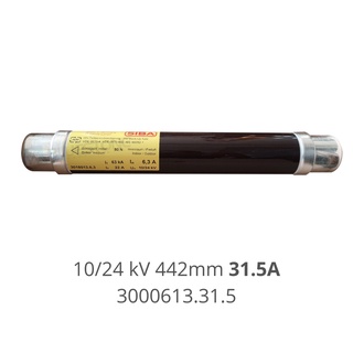 HV fuse 10/24 kV 442mm 31.5A SIBA ฟิวส์แรงดันสูง High Voltage Fuse 3000613.31.5