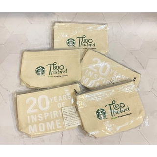 Starbucks Thailand 20 year สตาร์บัค​กระเป๋าผ้า ครอบรอบ 20 ปี สีขาว (ไม่มีคูปอง) พร้อมส่ง!!! NOW