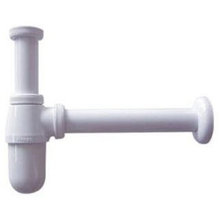 🔥HOT🔥 ท่อน้ำทิ้งอ่างล้างหน้า แบบกระปุก HANG BP-04 30cm. ขาว Other Bathroom Fixtures