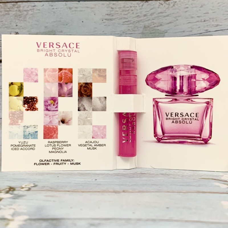 VERSACE Bright Crystal Absolu EDP 1ml (แบบหลอดหัวสเปร์ย)