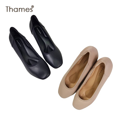 Thames(เทมส์) รองเท้าคัชชู รองเท้าส้นเตี้ย Shoes-TH41043