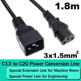 1.8m IEC C20 to C13 UPS Extension Cables, PDU Distribution Power Cord,Connect with C14 and C19 Power Extension Cord.